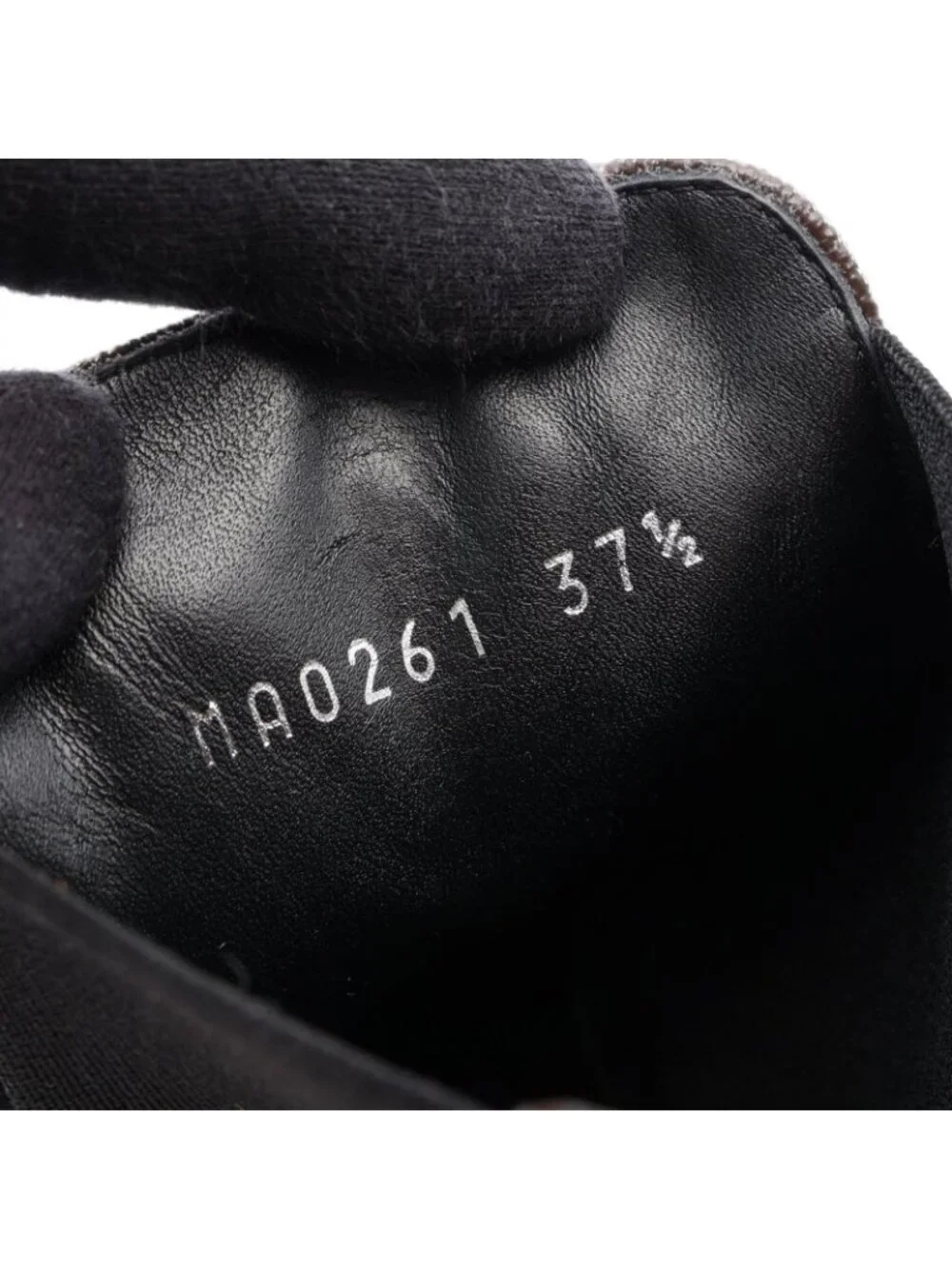 Louis Vuitton Boots Beaubourg Line Monogram Leather Canvas Side Gore